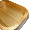 Lacquered wood bento lunch box. Japanese lunchbox