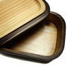 Lacquered wood bento lunch box. Japanese lunchbox
