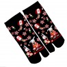 Tabi socks - Size 35 to 39 - Usagi Hanami print. Split toes socks.