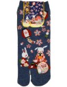 Tabi socks - Size 35 to 39 - Usagi Hanami print. Split toes socks.