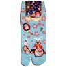 Tabi socks - Size 35 to 39 - Usagi Hanami print. Split toes socks.