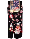 Tabi socks - Size 35 to 39 - Usagi Hanami print. Split toes socks.