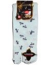 Short crew Tabi socks - Size 39 to 43 - Asa no Ha and dragonflies print