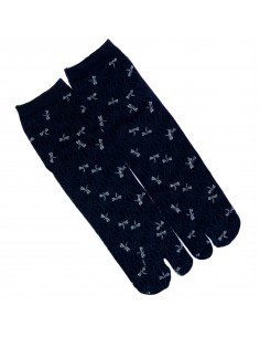 Chaussettes tabi haut cheville - Du 39 au 43 - Asa no Ha et libellules 2