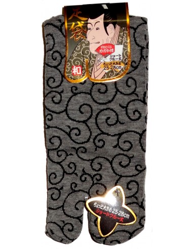 Short crew Tabi socks - Size 39 to 43 - Karakusa patterns. Japanese s^lit toes socks.