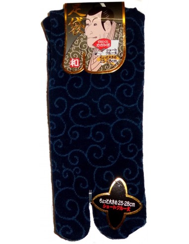 Short crew Tabi socks - Size 39 to 43 - Karakusa patterns. Japanese s^lit toes socks.