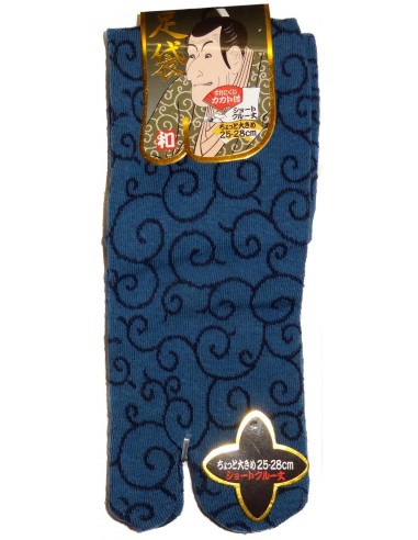 Short crew Tabi socks - Size 39 to 43 - Karakusa patterns. Japanese s^lit toes socks.