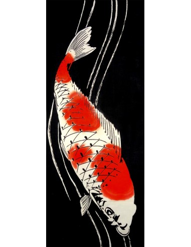 Tenugui - reversible - Koi Carp. Japanese cloths and textile.