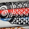Tenugui réversible - Koinobori. Textile et tissu japonais.