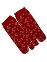 Japanese Tabi split toes socks - Size 35 to 39 - Sakura prints