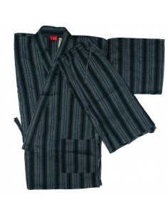 Jinbei 92 bleu nuit - Taille M - Coton et Lin 2