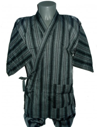 Jinbei 93 bleu nuit - Taille L - Coton et Lin