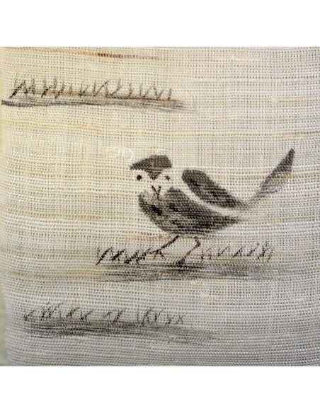 Mini tapisserie suspendue - Moineau et Bambous Mini tapisserie suspendue - Moineau et Bambous