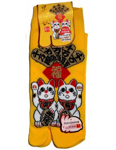Chaussettes japonaises Tabi - Du 35 au 39 - Maneki Neko. Boutique chaussettes à orteils séparés.