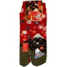 Japanese Tabi split toes socks - Size 35 to 39 - Mount Fuji and sakura cherry blossoms