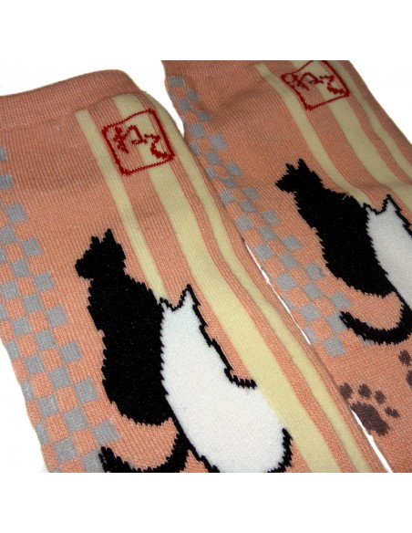 Chaussettes japonaises Tabi - Du 35 au 39 - Chats. Chaussettes orteils.