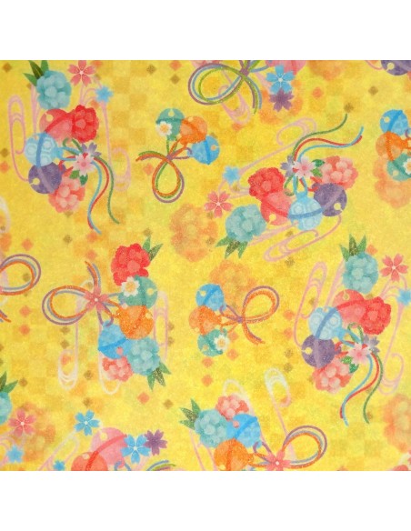 Papier japonais origami 15 x 15 cm - motifs floraux. Papèterie japonaise. Papier japonais origami 15 x 15 cm - motifs floraux. Papèterie japonaise.