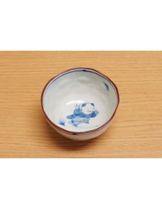 Aritayaki Tea bowls 5 pcs - Karako print 2