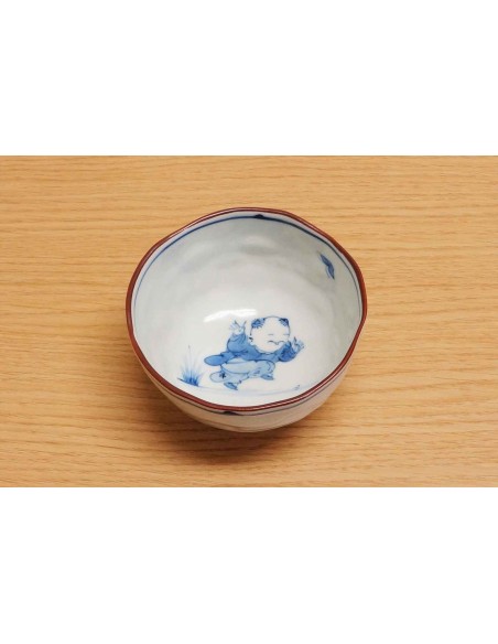 Bols à thé 5 pcs Aritayaki - motifs Karako