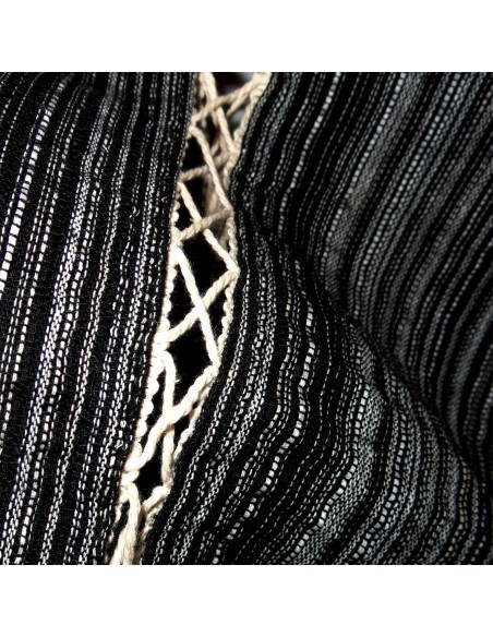 Tunique japonaise Jinbei 96 noir chiné - Taille M - Coton Tunique japonaise Jinbei 96 noir chiné - Taille M - Coton