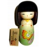 Kokeshi doll - Butterfly. Japanse craft wooden dools.