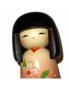 Poupée Kokeshi - Sakura. Poupées japonaises artisanales en bois.