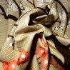 Furoshiki 50x50 beige - Kôbai Hakubai. Japanese cloths and fabrics.