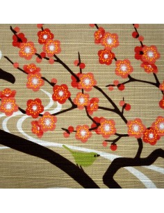 Furoshiki 50x50 beige - Kôbai Hakubai. Japanese cloths and fabrics. 2