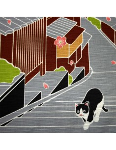 Furoshiki 50x50 Sakura - Tama no Sanpo. Tissus  et textile japonais. 2
