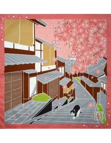 Furoshiki 50x50 Sakura - Tama no Sanpo. Japanese cloths and fabrics.