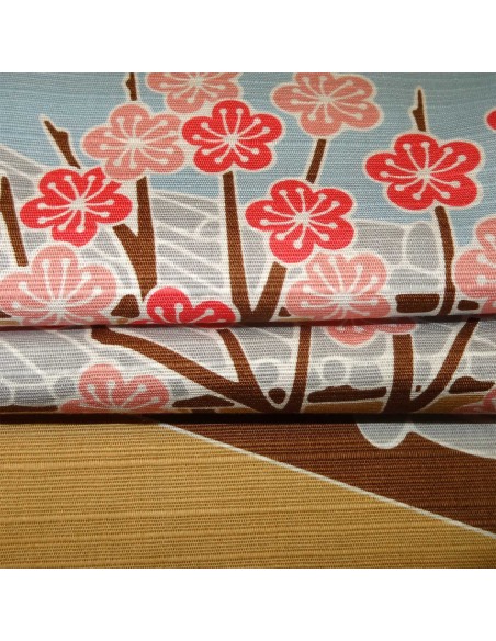 Furoshiki 50x50 Ume  - pruniers issus  et textile japonais. Furoshiki 50x50 Ume  - pruniers issus  et textile japonais.
