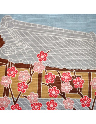 Furoshiki 50x50 Ume  - pruniers issus  et textile japonais.