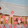 Furoshiki 50x50 Ume plum blossoms. Japanese cloths and fabrics.
