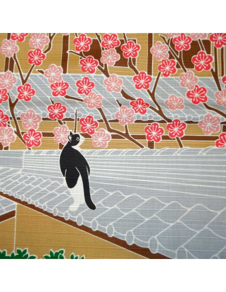 Furoshiki 50x50 Ume  - pruniers issus  et textile japonais. Furoshiki 50x50 Ume  - pruniers issus  et textile japonais.