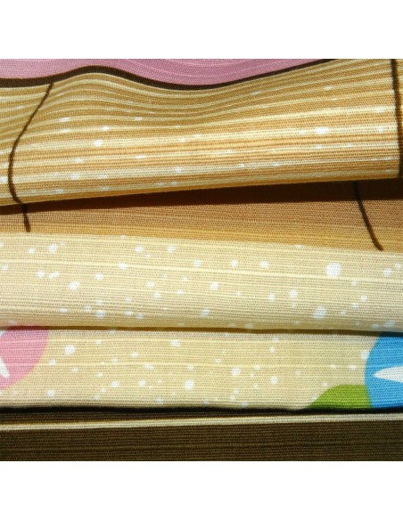 Furoshiki 50x50 beige - Eté. Tissus  et textile japonais. Furoshiki 50x50 beige - Eté. Tissus  et textile japonais.