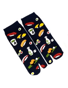 Chaussettes japonaises tabi - Du 43 au 46 - Autour du sushi. Chaussettes orteils grande taille. 2