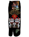 Chaussettes japonaises tabi - Du 43 au 46 - Motifs de Maneki Neko.