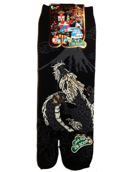 Tabi socks Size 43 to 46 - Dragon and Mount Fuji Tabi socks Size 43 to 46 - Dragon and Mount Fuji