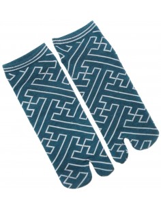 Chaussettes japonaises tabi - Du 43 au 46 - Fusuma Gara. Chaussettes orteils grande taille. 2