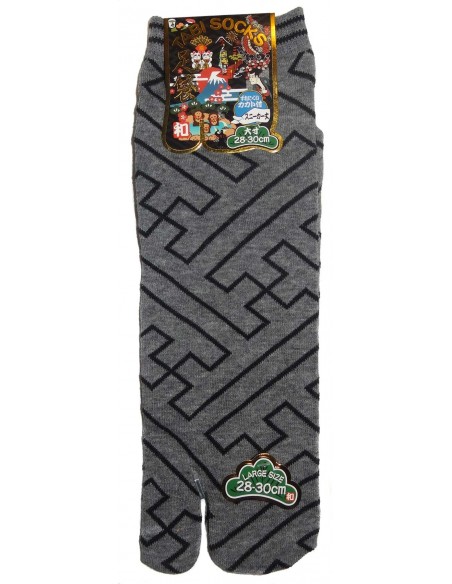 Tabi socks Size 43 to 46 - Fusuma Gara. Large size split toes socks Tabi socks Size 43 to 46 - Fusuma Gara. Large size split toes socks
