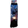 Crew 5-toes socks - Size 35 to 39 - Maiko and great wave. Japanese split toes socks.