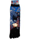 Crew 5-toes socks - Size 35 to 39 - Maiko and great wave. Japanese split toes socks.