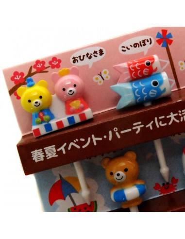 Bento accessories - Spring summer decorative picks. Kitchen accessories.