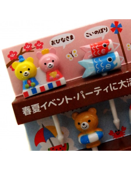 Piques décoratifs - Printemps Eté. Accessoires bento et cuisine