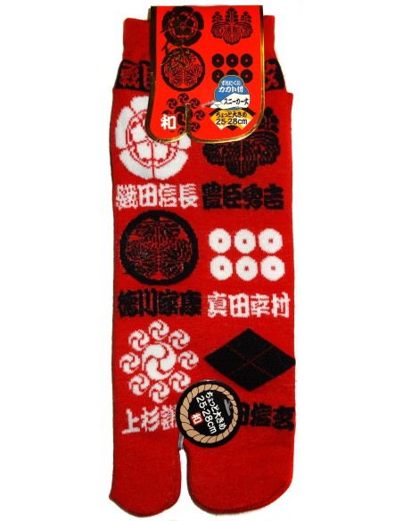 Tabi socks Size 39 to 43 - Kamon prints