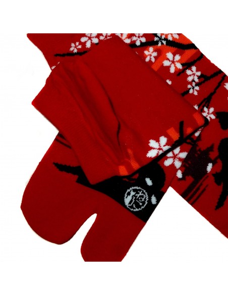 Chaussettes japonaises Tabi - Du 35 au 39 - Neko Fuji. Chaussettes orteils.