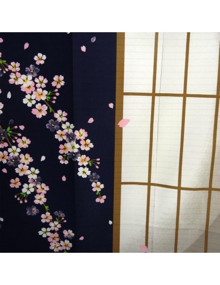 Noren en polyester - Shôji Yozakura. Rideaux japonais et décoration japonaise. Noren en polyester - Shôji Yozakura. Rideaux japonais et décoration japonaise.