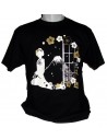 T-shirt - Black - Maiko and Mount Fuji