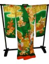 Iro-Uchikake - Wedding kimono - Shôchikubai and cranes motifs