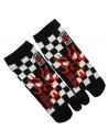 Chaussettes japonaises tabi - Du 39 au 43 - Masque de Kabuki. Chaussettes doigts de pied.